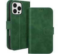 Avizar, Étui pour Apple iPhone 16 Pro Max, Portefeuille & Stand, Vert