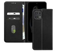 Etui pour Motorola Edge 20 Lite Clapet Portefeuille et Support Vidéo Noir