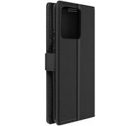 Etui pour Motorola Edge 40 Neo Clapet Portefeuille Support Vidéo Noir