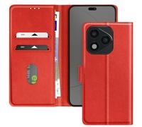 Avizar Étui pour Honor 400 Lite Clapet Portefeuille et Support Vidéo Rouge