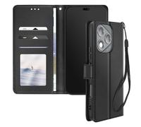 Avizar Étui pour Honor 400 Lite Dragonne Clapet Support Portefeuille Noir