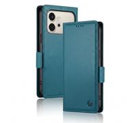 Avizar Étui pour Honor 600 avec Rangements Cartes et Support Vidéo Bleu