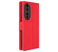 Avizar Étui pour Honor 90 Porte-carte Support Wallet Slim Rouge