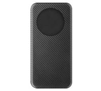 Avizar Étui pour Honor Magic 6 Lite 5G Fibre de Carbone Clapet Porte-carte Noir