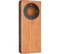 Avizar, étui pour Honor Magic 6 Lite 5G Porte-monnaie à motif prismatique, Camel