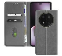 Avizar Étui pour Honor Magic 7 Lite Clapet Portefeuille et Support Vidéo Gris