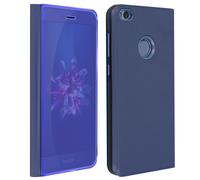 Etui Compatible Huawei P8 Lite 2017 et Honor 8 Lite Housse Compatible folio Miroir support Bleu