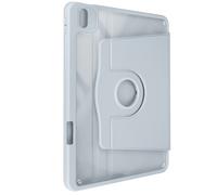 Étui pour iPad Air 11 2024 Clapet Support Rotatif avec Protège Caméra Bleu Pâle