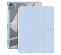 Etui Housse iPad Air 11" M4 2026 Design Origami Support Modulable Bleu Ciel