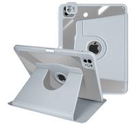 Étui pour iPad Pro 11 2024 Clapet Support Rotatif avec Protège Caméra Bleu Pâle