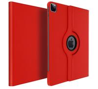 Avizar Étui intégral pour Apple iPad Pro 12.9 (2021/2020/2018) – Support rotatif 360° – Rouge