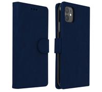 Étui pour iPhone 11 Housse Intégrale Porte-cartes Fonction Support Bleu nuit