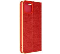 Avizar Étui pour iPhone 14 Clapet Porte-carte et Support vidéo Luna Book Gold
