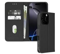 Avizar Étui pour iPhone 16 Pro Clapet Portefeuille et Support vidéo Noir