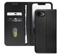 Avizar Étui pour iPhone 16e Clapet Portefeuille et Support Vidéo Noir