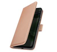 Coque et étui téléphone mobile Avizar Etui pour iPhone SE et 8 7 6s 6 Portefeuille et Support Vidéo Rose Champagne