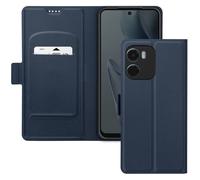 Étui pour Motorola Moto G05 et E15 Porte-Carte Support Vidéo Bleu nuit