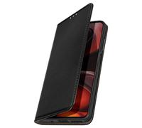 Avizar Étui portefeuille pour Motorola Moto G15 / G15 Power Aimanté Support Noir