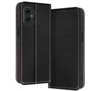 Étui pour Motorola Moto G55 Clapet Porte-carte et Support Vidéo Noir