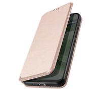 Avizar Étui pour Moto G7 Power Porte-carte Support Vidéo Rose champagne