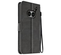 Etui pour Nothing Phone 2a et 2a Plus Dragonne Support Portefeuille Noir