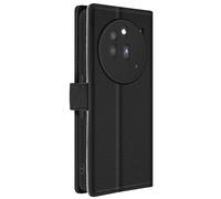 Avizar Étui pour Nothing Phone 3a Pro Portefeuille Languette Magnétique Noir