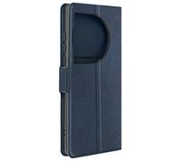 Etui pour OnePlus 12 5G Porte-carte Support Vidéo Design Fin Bleu Nuit