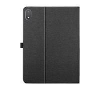 Étui pour OnePlus Pad 3 Effet Cuir Toilé avec Support et Porte-Cartes Noir