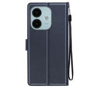 Avizar Étui pour Oppo A40 Dragonne Clapet Support Portefeuille Bleu