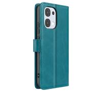Avizar Étui pour Oppo A6 Pro Folio Classique avec Fonction Support Turquoise