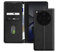 Avizar Étui pour Oppo Find X8 Pro Clapet Portefeuille et Support Vidéo Noir