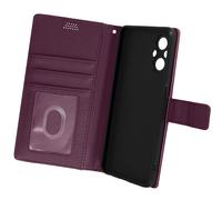 Avizar Étui pour Oppo Reno8 Lite 5G Clapet Portefeuille Support Vidéo Violet