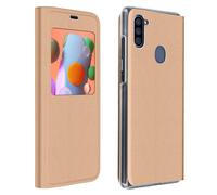 Avizar Étui pour Samsung A11 / M11 Fenêtre d'affichage Protection Intégrale