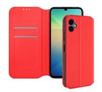 Avizar Étui pour Samsung Galaxy A06 Clapet Porte-cartes et Support Vidéo Rouge