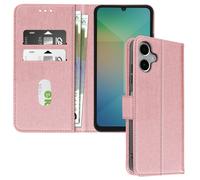 Étui pour Samsung Galaxy A06 Clapet Portefeuille et Support Vidéo Rose champagne