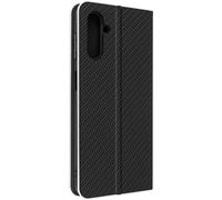 Avizar Étui pour Samsung Galaxy A13 5G et A04s Clapet Porte-carte Design Carbone