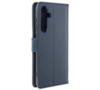 Avizar Étui pour Samsung Galaxy A55 Cuir véritable Portefeuille Support vidéo Bleu nuit