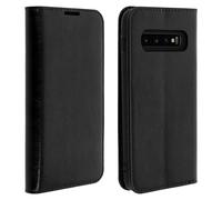 Avizar Étui pour Samsung Galaxy S10 Housse Folio Cuir Support Vidéo Noir