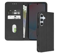 Étui portefeuille - AVIZAR - Samsung Galaxy S24 FE - Cuir vegan - Support vidéo - Noir