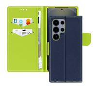 Avizar Étui pour Samsung Galaxy S25 Ultra Portefeuille Cuir Saffiano Fancy