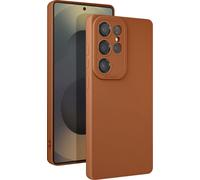 Avizar, étui pour Samsung Galaxy S25 Ultra silicone mat, marron