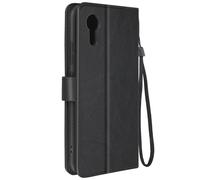 Etui pour Samsung Galaxy Xcover 7 Design Vintage Clapet Portefeuille Noir