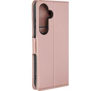 Avizar, Etui pour Samsung S24 / S25 Portefeuille Fonction stand Design fin, Rose clair
