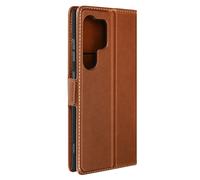 Etui pour Samsung S24 Ultra Portefeuille Support Rabat magnétique Marron