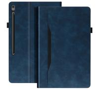 Étui pour Samsung Tab S10 FE Plus Clapet Portefeuille Support Vidéo Bleu nuit
