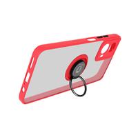 Coque pour Motorola Moto G34 Bague Support Vidéo Rouge