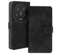 Avizar, Étui pour Xiaomi 14 Ultra, Portefeuille & Stand, Noir