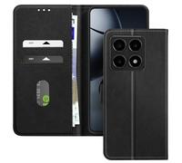 Avizar Étui pour Xiaomi 14T Clapet Portefeuille et Support Vidéo Noir