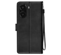 Étui pour Xiaomi Poco X7 Pro Dragonne Clapet Support Portefeuille Noir