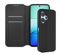 Avizar Étui pour Xiaomi Redmi 13 Clapet Porte-cartes et Support Vidéo Noir